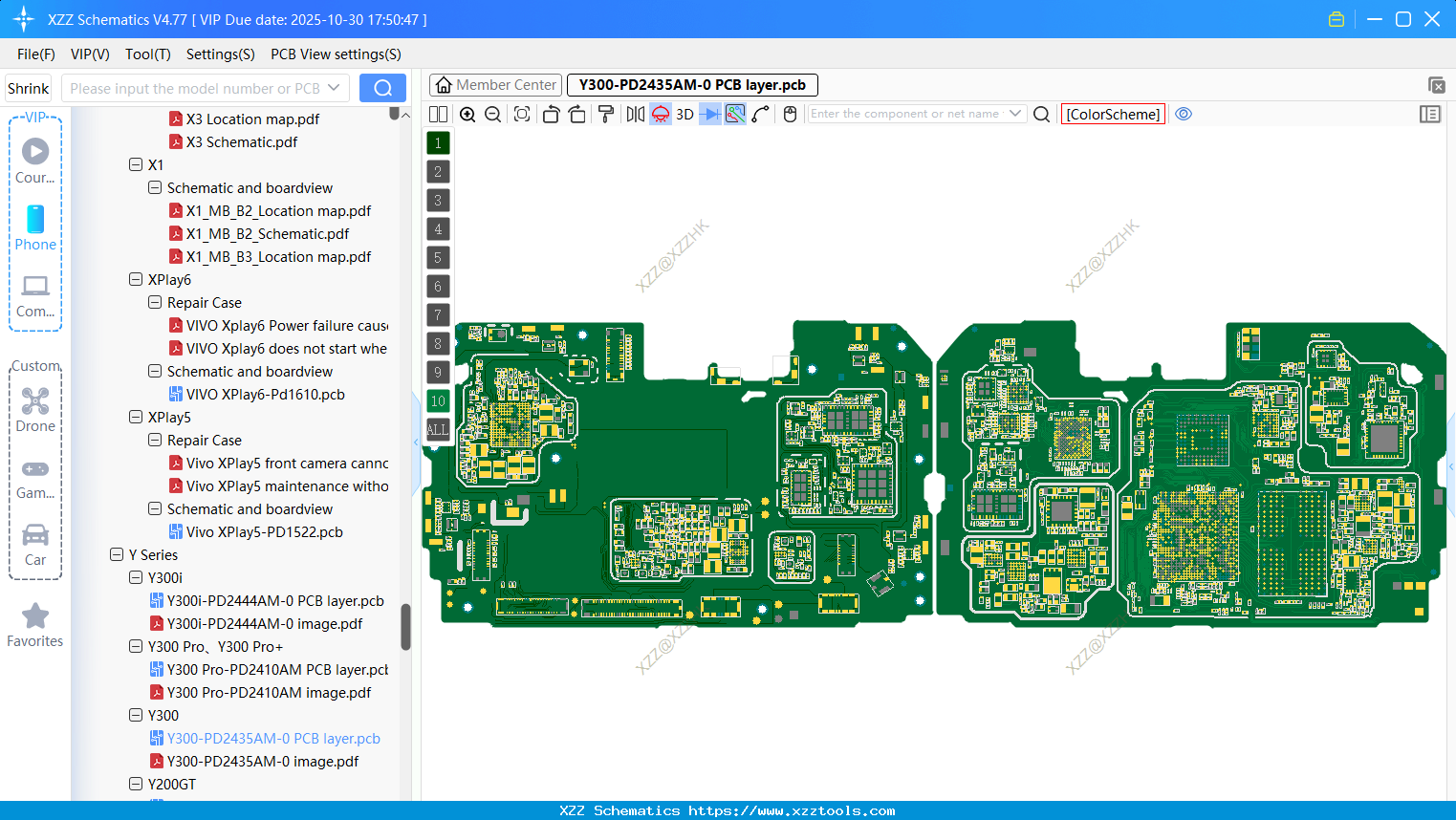 VIVO Y300-PD2435AM-0 PCB Layer